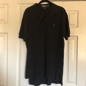 Men’s black polo